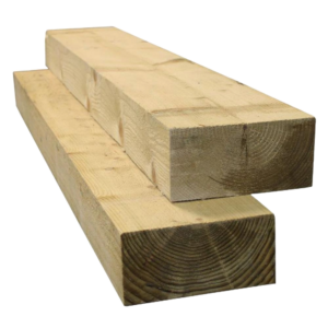 SOFTWOOD GARDEN SLEEPERS EX 195X95MM TANALISED -